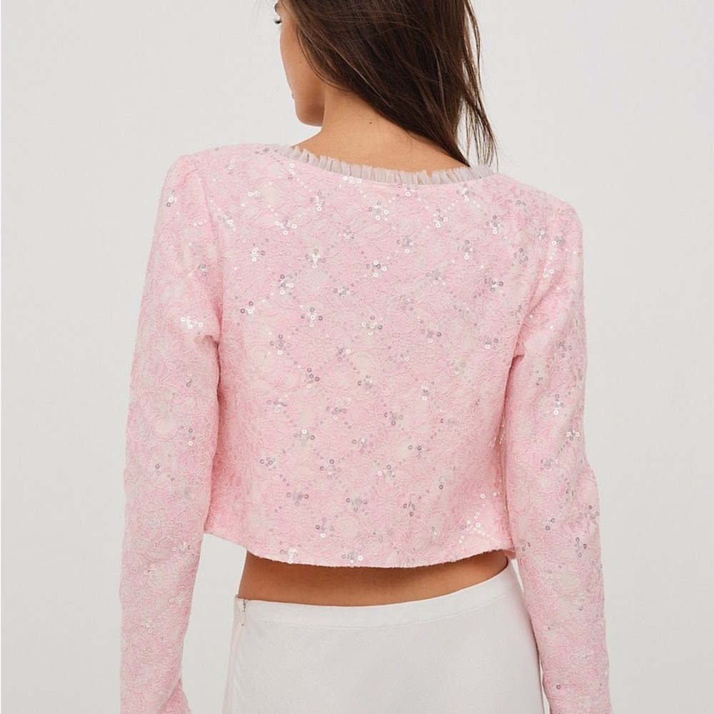 FOR LOVE & LEMONS Isabeau Cardigan, Small - Picture 2 of 5